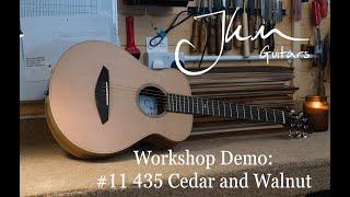 JKM Guitars - Workshop Demo - #11 435 Cedar and Eurpoean  Walnut Hand Made Guitar