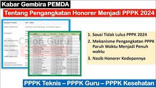 Kabar Gembira PEMDA Tentang Pengangkatan Honorer Menjadi PPPK 2024  Semua Honorer Dapat NIP PPPK?