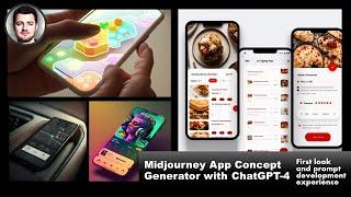 ChatGPT-4 and Midjourney Design An AI-Powered Phone App Mockup Creation Technique