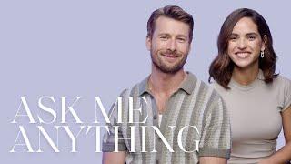 Glen Powell & Adria Arjona Share Their Most Embarrassing On-Set Moment  Ask Me Anything  ELLE