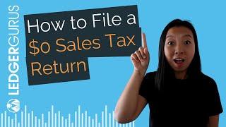 How to File a $0 Sales Tax Return in California  Tutorial for Amazon sellers