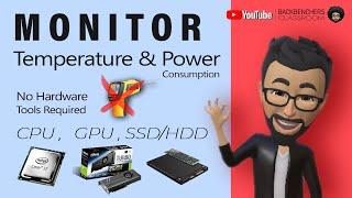 How to Check CPU GPU SSD or HDD Temperature in Desktop Laptop without Hardware Tools