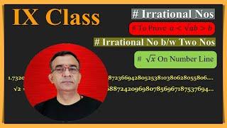 Irrational numbers on number line for class 9 Irrational numbers between two rational number