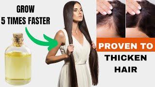 5 Times Your Hair Growth Proven method that works  CASTOR OIL for hair