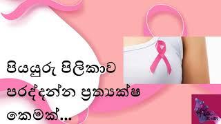 පියයුරු පිලිකාව පරද්දන්න ප්‍රත්‍යක්ෂ කෙමක්... Breast cancer prevention by self breast examination...