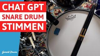 Snare Drum mit ChatGPT stimmen??? Inklusive Geheimtrick - Schlagzeug online lernen mit Gerald Drums