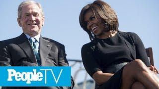 Michelle Obama And George W. Bushs Adorable Friendship Over The Years  PeopleTV