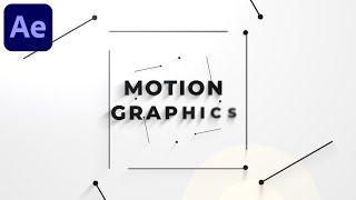 Minimal Square Motion Graphics Text Animation in After Effects - After Effects Tutorial