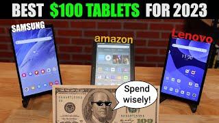 Best $100 Tablet 2023? Samsung Tab A7 Lite  Amazon Fire HD 8 Plus  Lenovo Tab M8