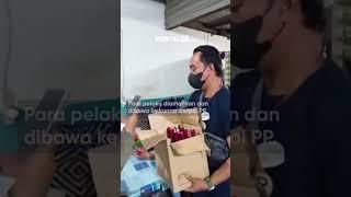 Satpol PP Gresik Ciduk PSK dan Miras di Warung Pangku