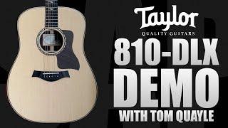 Taylor 810e DLX Electro Acoustic Guitar Demo with Tom Quayle