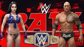 WWE2K24 - The Rock Vs. Pari Sharma  WWE Smackdown Highlights Today  WWE2K July 16 2024