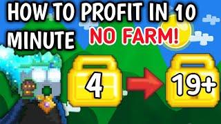 How to profit in 10 minute 2020 No farmGROWTOPIA