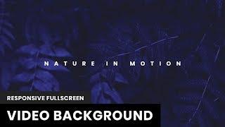 Responsive Fullscreen Video Background  Vide JS  HTML CSS & JavaScript  2019