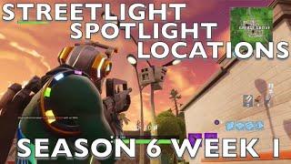 Fortnite Streetlight Spotlight Location. Season 6 Week 1 Challenge