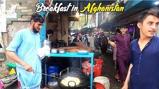 Breakfast traditional food in Afghanistan  Pacha Pulao  Parta  milk  Nashta Street Food 2021 HD