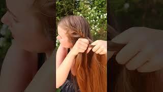 Fishtail Braid Half Up ️ #fishtailbraid #hairtutorial #hair