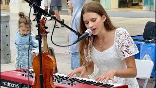 MY PIANO DEBUT ON THE STREET  Someone You Loved - Karolina Protsenko & Oscar Stembridge