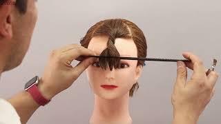 How to cut twisted fringe step by step tutorial learn how to cut Gorgeous bang in few minutes #bang
