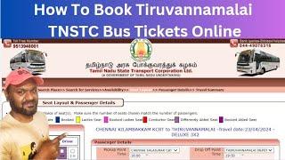 How To Book TNSTC Bus For Tiruvannamalai Online  TNSTC Thiruvannamalai Bus Online Booking