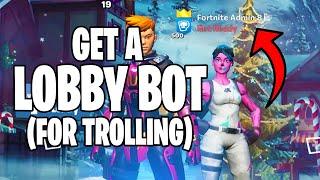 How to make a *LOBBY BOT* on Fortnite Season 5 Easiest Method Every Skin and Emote