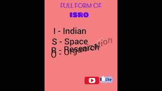 Full form of ISRO  ISRO ka full form  What is the full form of ISRO  #viral #english