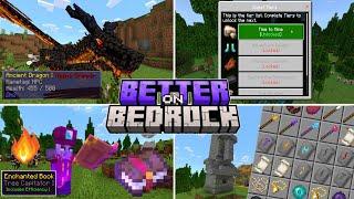 LOS 10 MEJORES ADDONS Para Minecraft PEbedrock 1.20 better on bedrock mods actualizados para mcpe