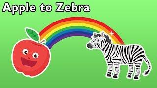 Apple to Zebra + More  ABC ANIMAL GAME  Mother Goose Club Phonics Songs