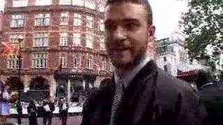 Justin Timberlake struck dumb by green hottie