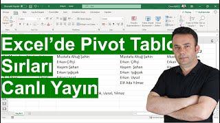 Creating PivotTable and Learning Pivot Table Details - 603.video  Omer BAGCI