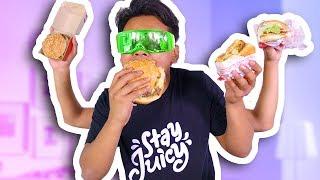 BLIND BURGER TASTE TEST CHALLENGE McDonalds Burger King and more