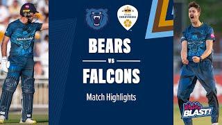 Highlights Birmingham Bears vs Derbyshire Falcons