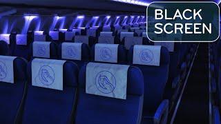 Airplane Cabin White Noise for Sleeping Black Screen