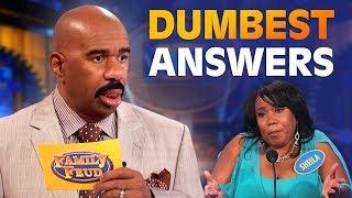 DUMBEST ANSWERS EVER Steve Harvey is SPEECHLESS Family Feud