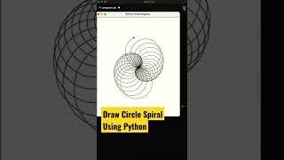 Coding status Python Circle Pattern turtle #shorts #coding #programming