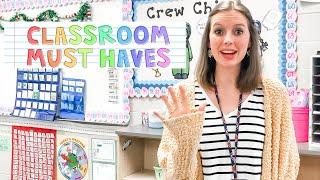 TOP 5 CLASSROOM MUST HAVES  Classroom Organization and Classroom Management