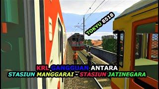 CAB RIDE DINAS KRL JR 203 LEWATI KRL YANG MENGALAMI GANGGUAN  TRAINZ SIMULATOR INDONESIA