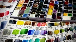 Entire Watercolour Collection 2023  Watercolour Palettes + SWATCHES