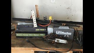 Scrapping a large garage door opener for loads of tin copper other metals and zero waste