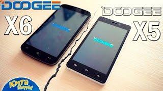 DOOGEE X5 или X6 - обзор сравнение ультрабюджетников