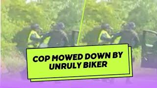 Cops Mowed Downed By Bikers