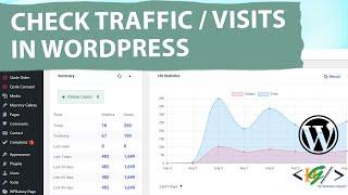 How to Check Website Traffic  Visits  Visitors using WP Statistics Plugin in WordPress