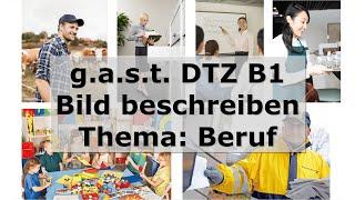 Bildbeschreibung B1 DTZ gast Beruf Kellnerin