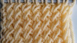 Strickmuster aus zwei Reihen 