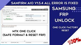 SamFirm A.i.O v1.6.4 New Update  MTK Auth Bypass  Samsung Frp Unlock Apple  One Click FRP unlock