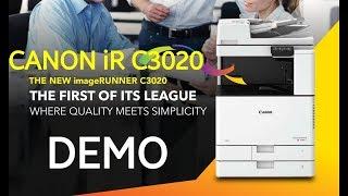 Canon Colour copier iR C3020 demo 