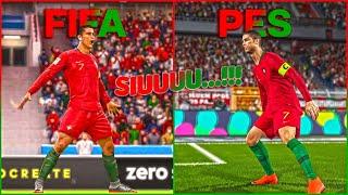 Cristiano Ronaldo SIUUU Celebration  FIFA vs PES 2015-2023