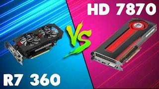 R7 360 vs HD 7870 Comparison