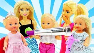 Video e giochi per bambini. Una giornata con Barbie e Evi.