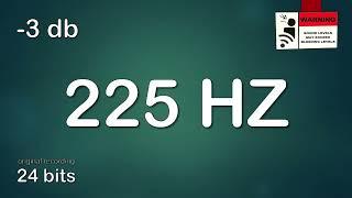 225 Hz prueba de sonido 225 Hz- prueba de audio 225 Hz- 225 Hz Test Tone Sine Wave